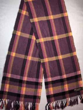 Scottish Cashmere Plaid Fringe Scarf